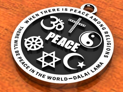 Religious Images - Interfaith Peace Pendant